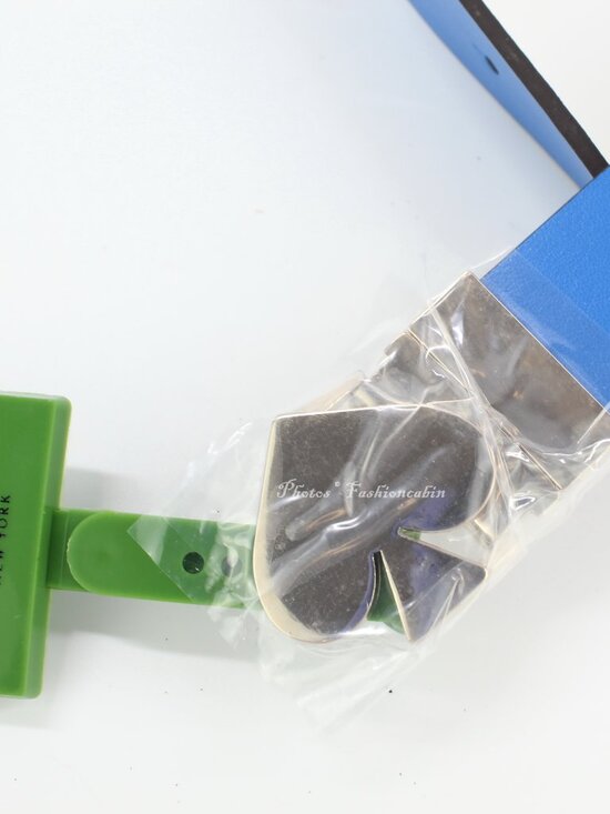 NEW Kate Spade New York Reversible Spade Belt, Small, Blue main image 6